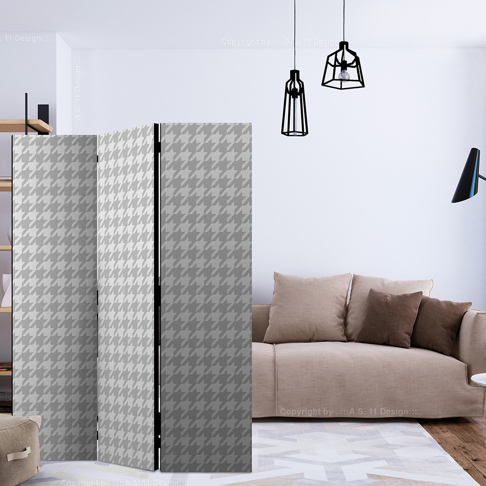 Rumsavdelare Skärmvägg Arkiio Dogtooth Check 135x172 cm