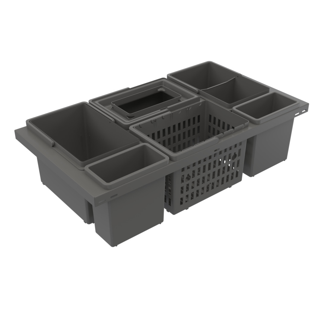 Källsortering Cube Basic Low Eco 800 mörkgrå 755 mm