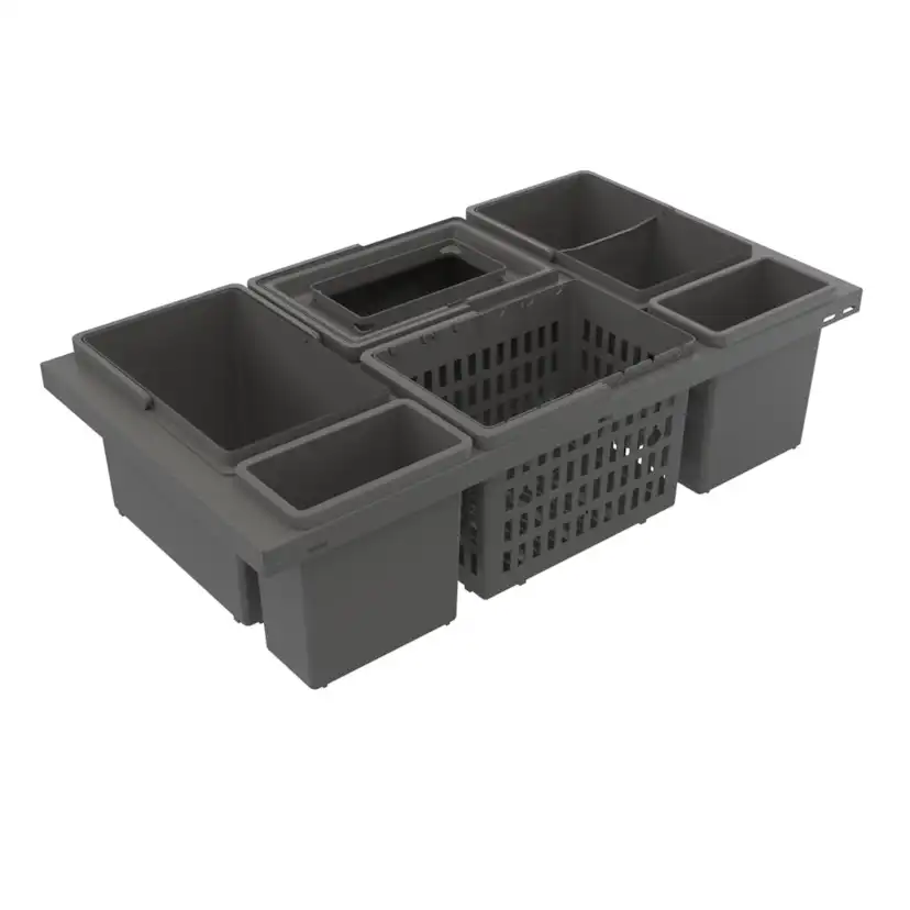 Källsortering Cube Basic Low Eco 800 mörkgrå 755 mm
