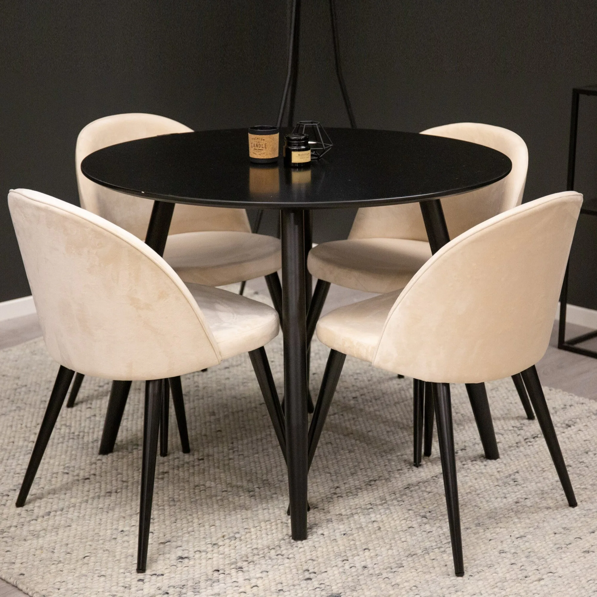 Beige/Svart