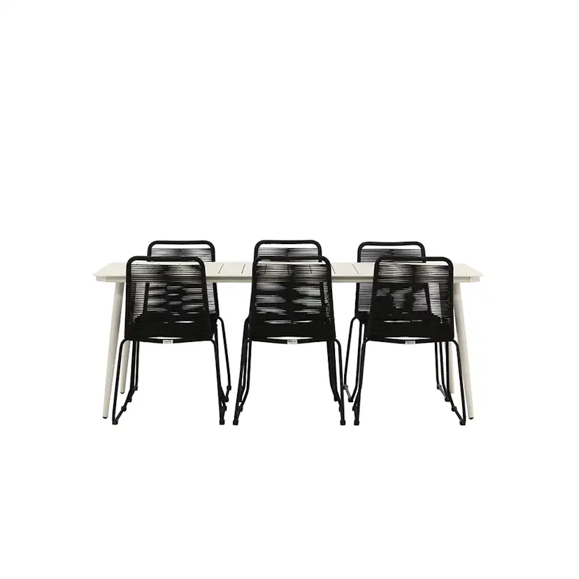 Matgrupp Venture Home Lina med 6 Lindos Stolar