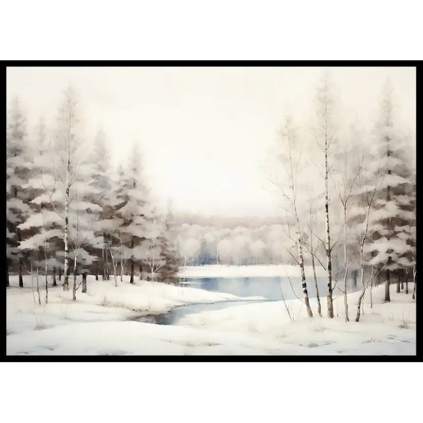 Poster Gallerix Winter Frozen Lake