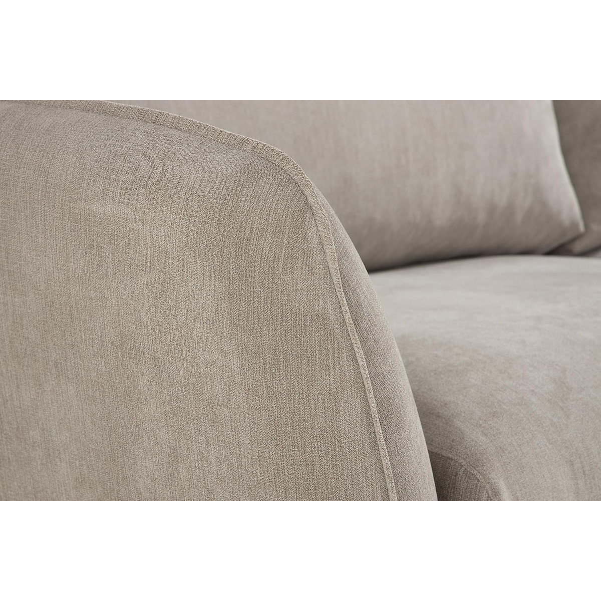 Trend Lyx Schäslongsoffa Höger Beige, Svarta ben