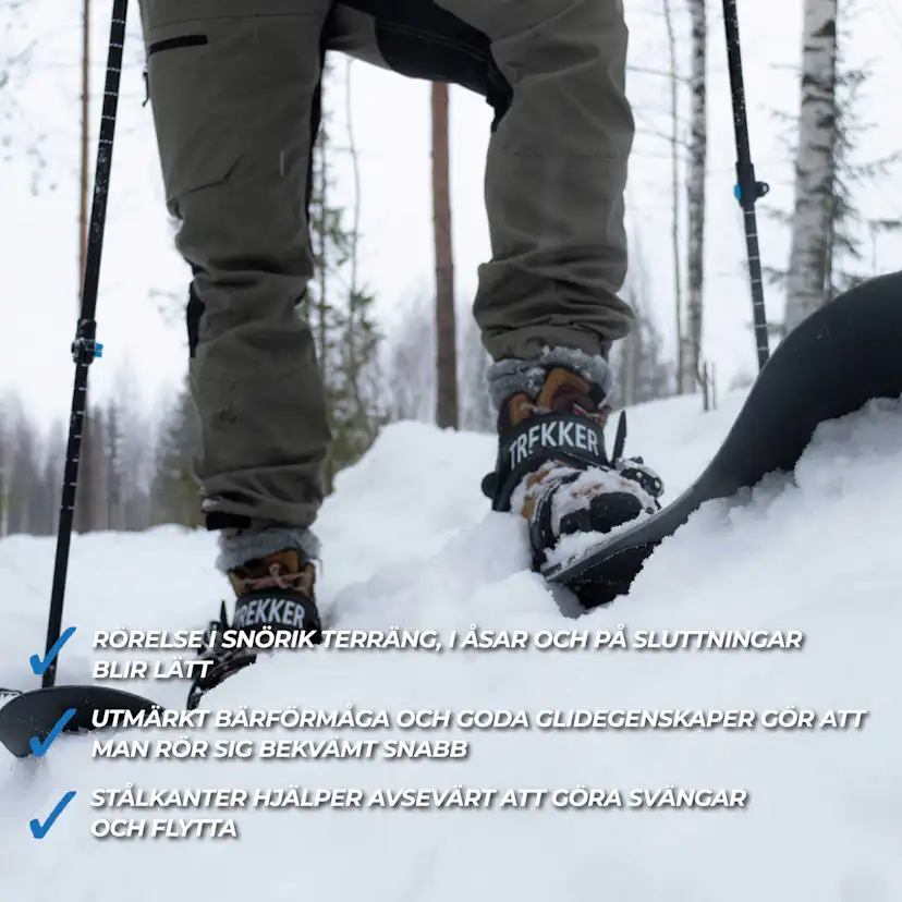 Turskidor Trekker 130 cm Med Bindningar
