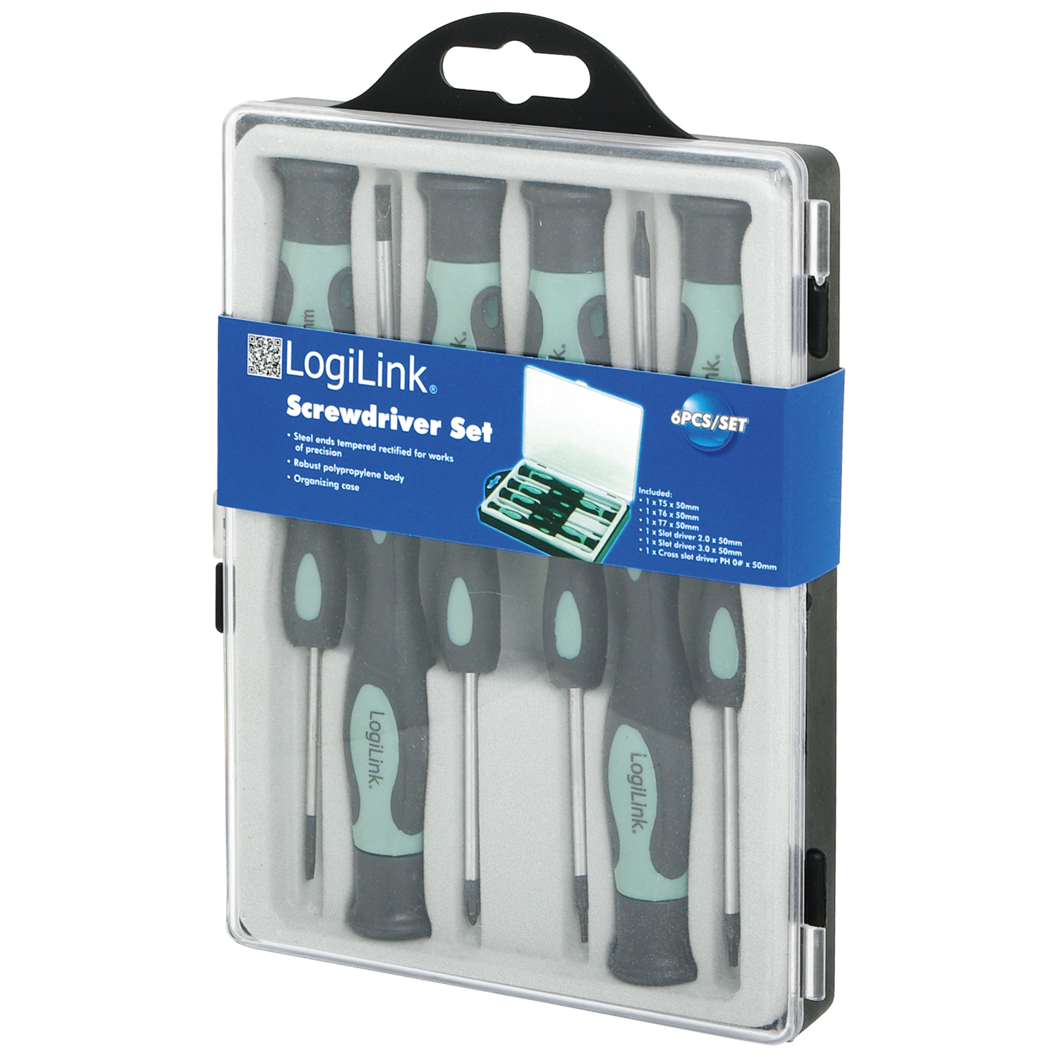 Skruvmejselset LogiLink Precision Torx/Stjärn/Spår