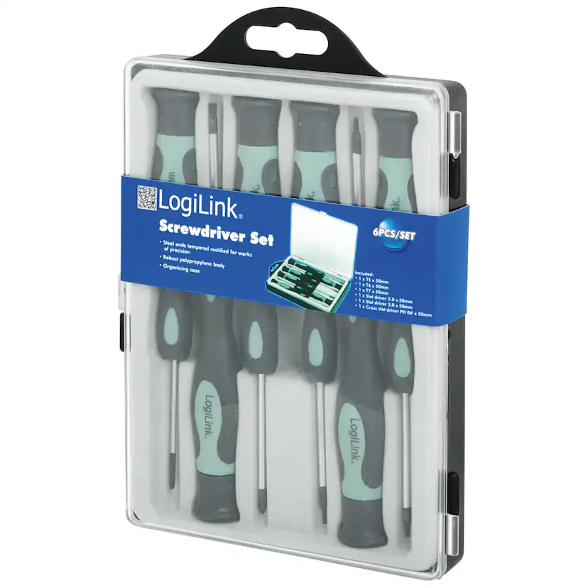 Skruvmejselset LogiLink Precision Torx/Stjärn/Spår