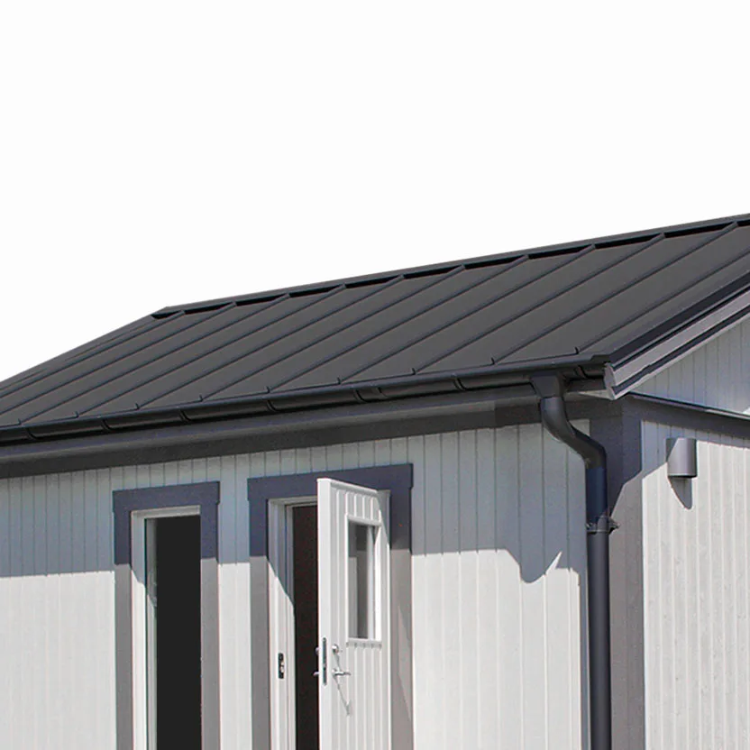 Plåttak/Plåtsats Vibostugan Njuta Svart 25 m2