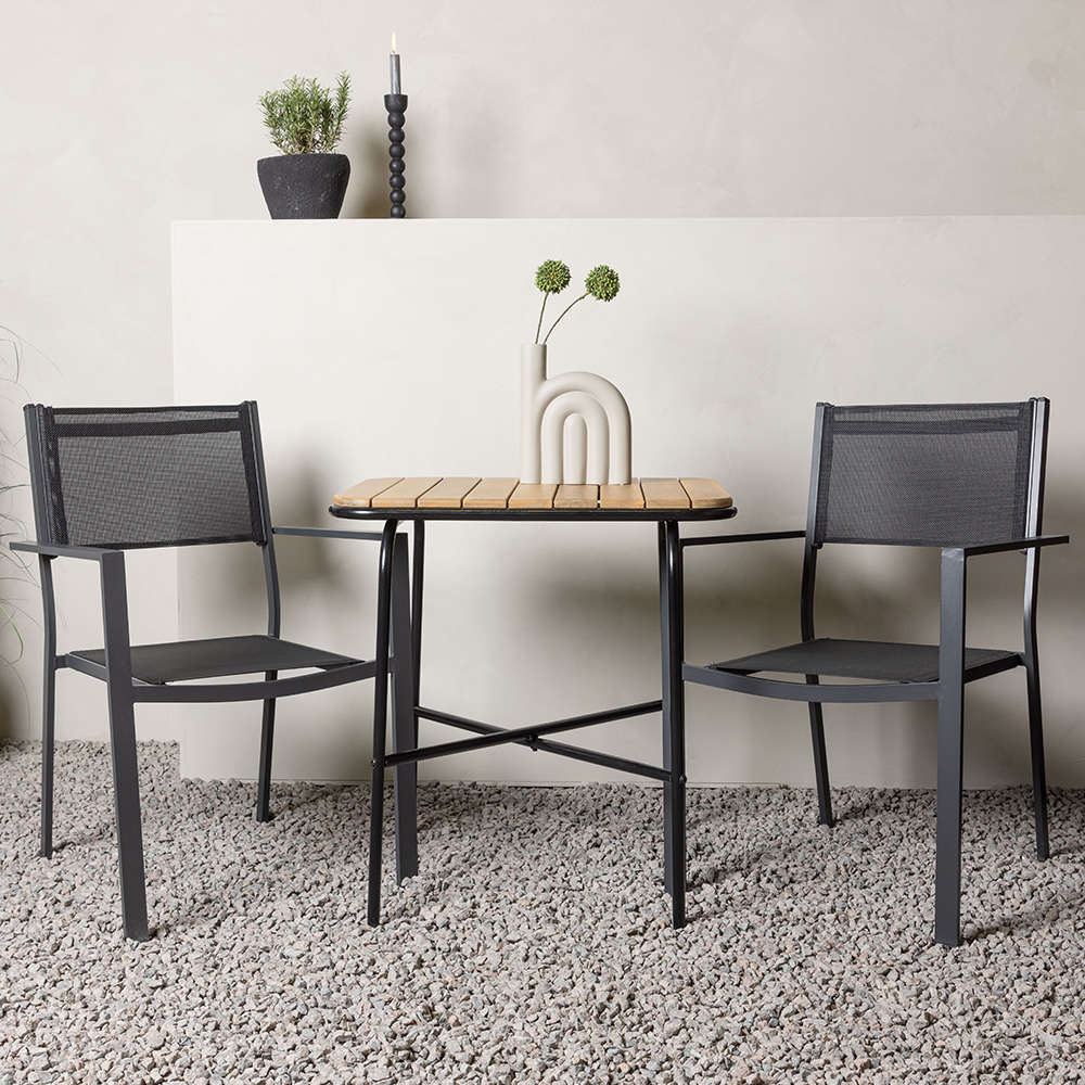 Cafégrupp Venture Home Holmbeck Bord med 2 Copacabana Stolar