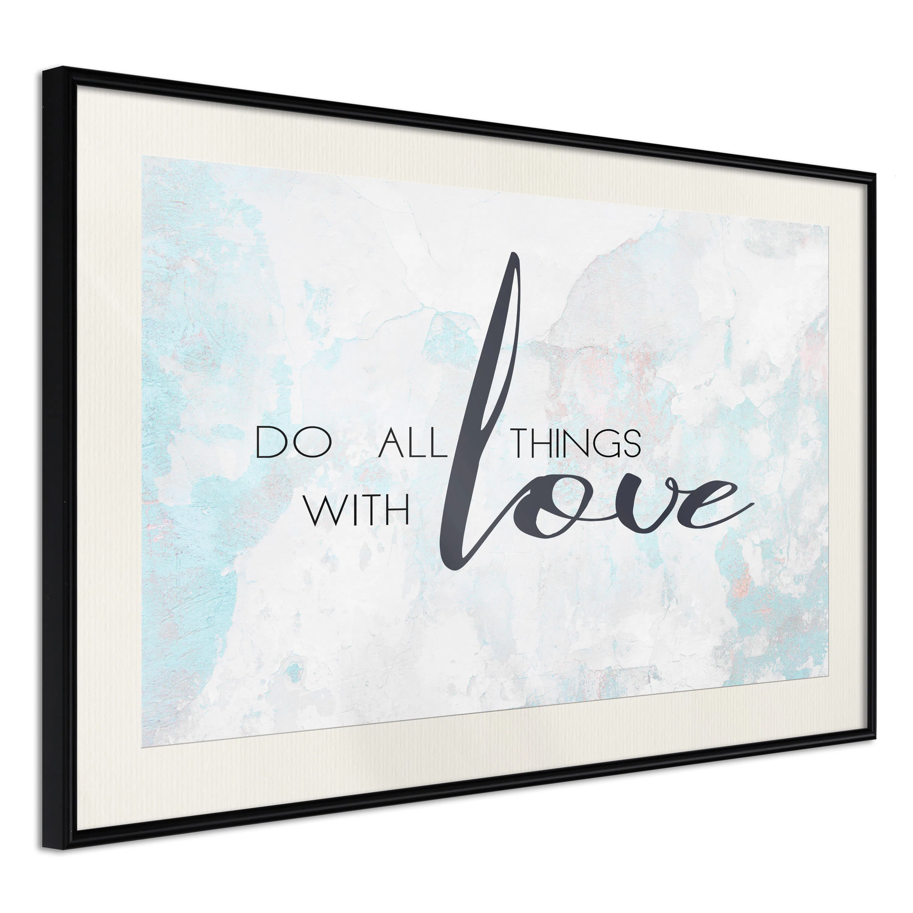 Poster Artgeist Affisch Do All Things With Love