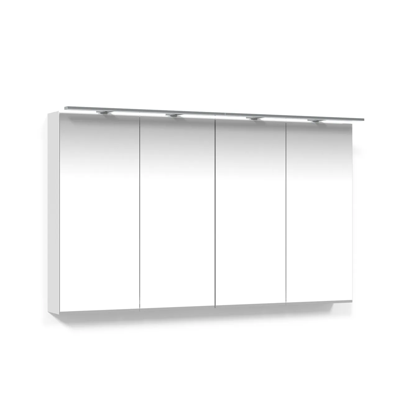 Crown Spgskp 120 Vit Ram.Bel Bredd: 1200 mm, Vit, Dubbla luckor, Utan Förstoringsspegel