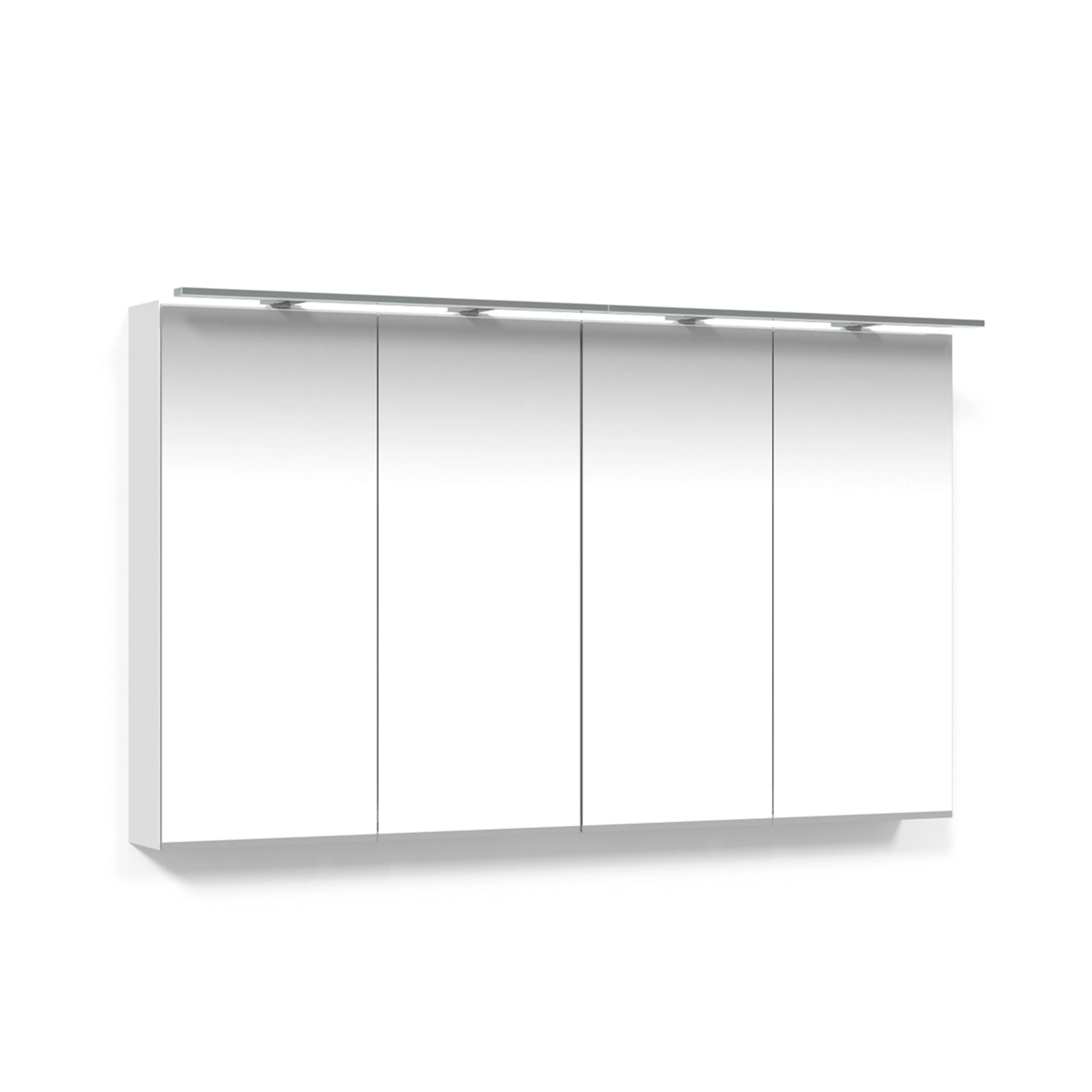Crown Spgskp 120 Vit Ram.Bel Bredd: 1200 mm, Vit, Dubbla luckor, Utan Förstoringsspegel
