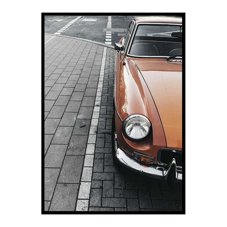 Poster Gallerix Classic Car On Street