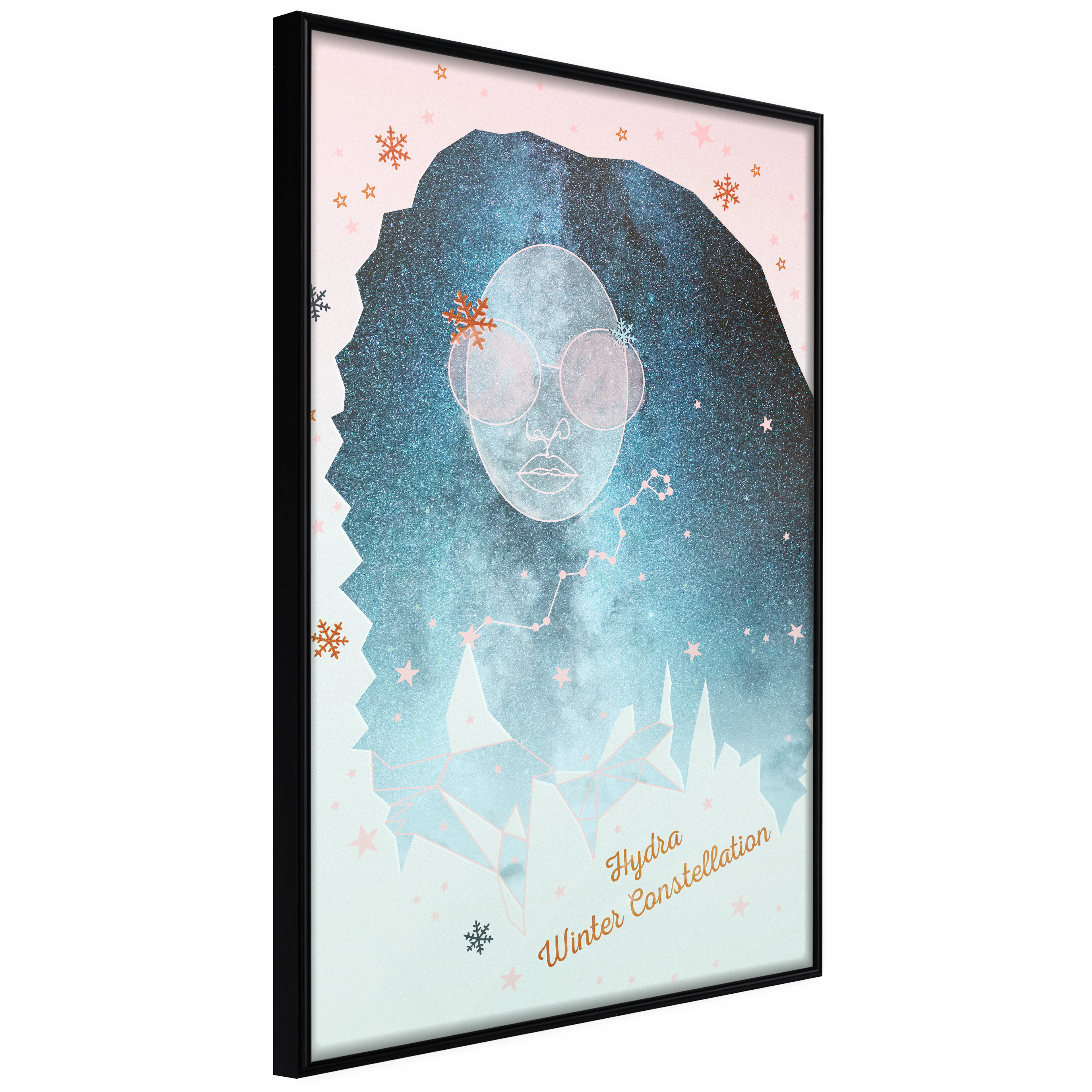 Affisch - Hydra Winter Constellation [Poster] 40x60 Svart ram, 40x60 cm