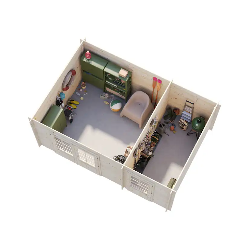 Ella 13,1 m2 Grå dippad