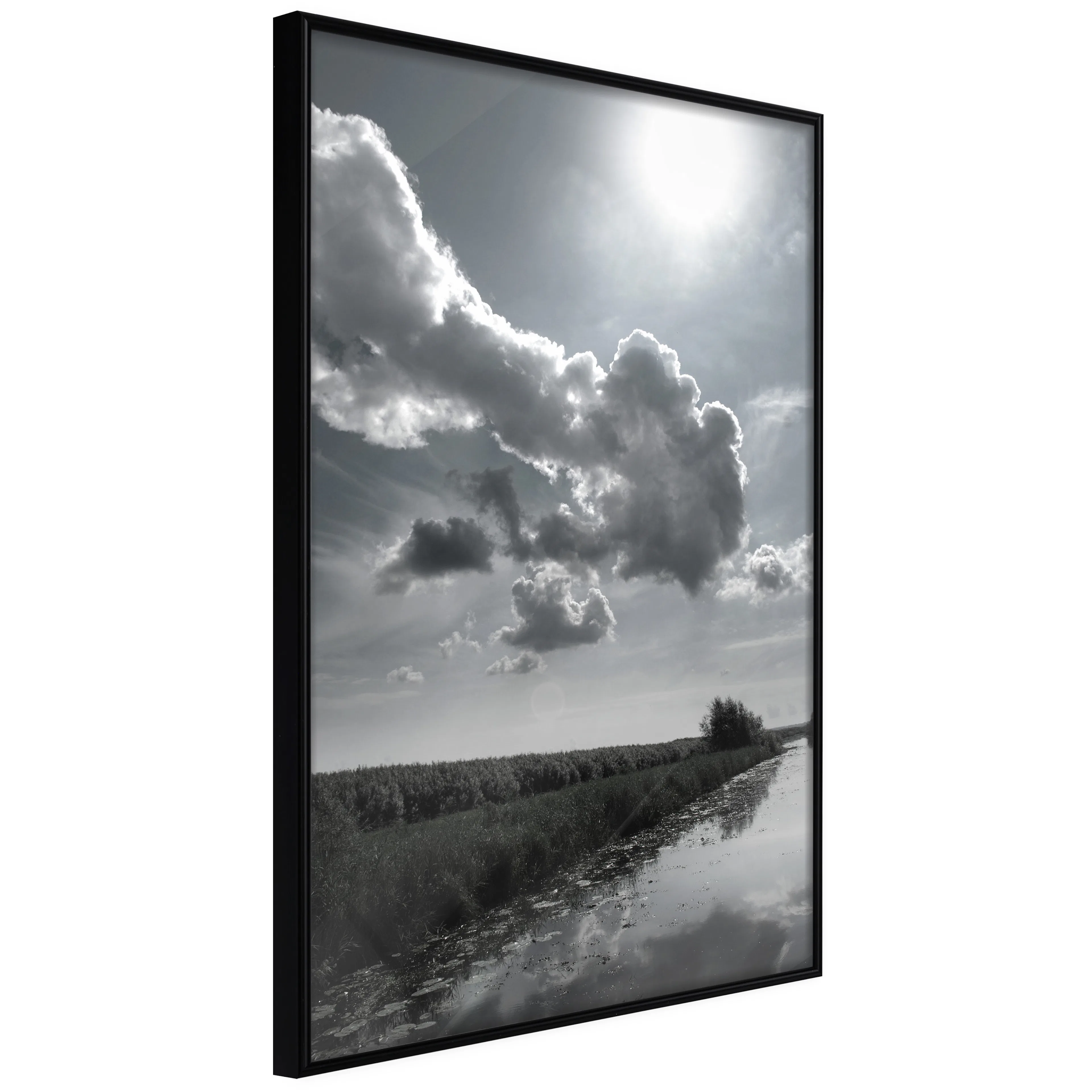 Affisch - Hot Clouds [Poster] 40x60 Svart ram, 40x60 cm