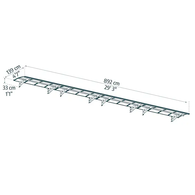 Entrétak Canopia by Palram Herald Klar 1,4 X 8,9 m
