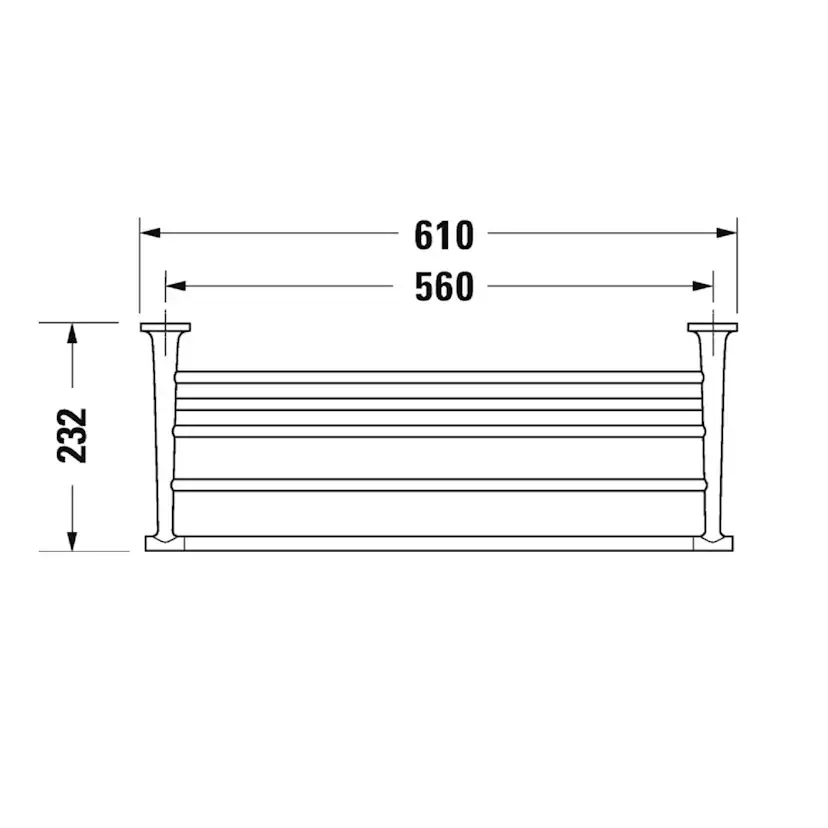 Handdukshylla Duravit Starck T 009944