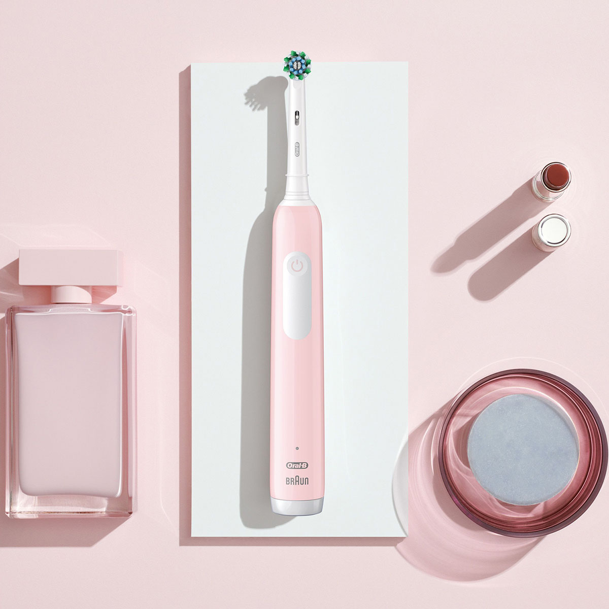 Eltandborste Pro1 Pink + Extra Refill Rosa