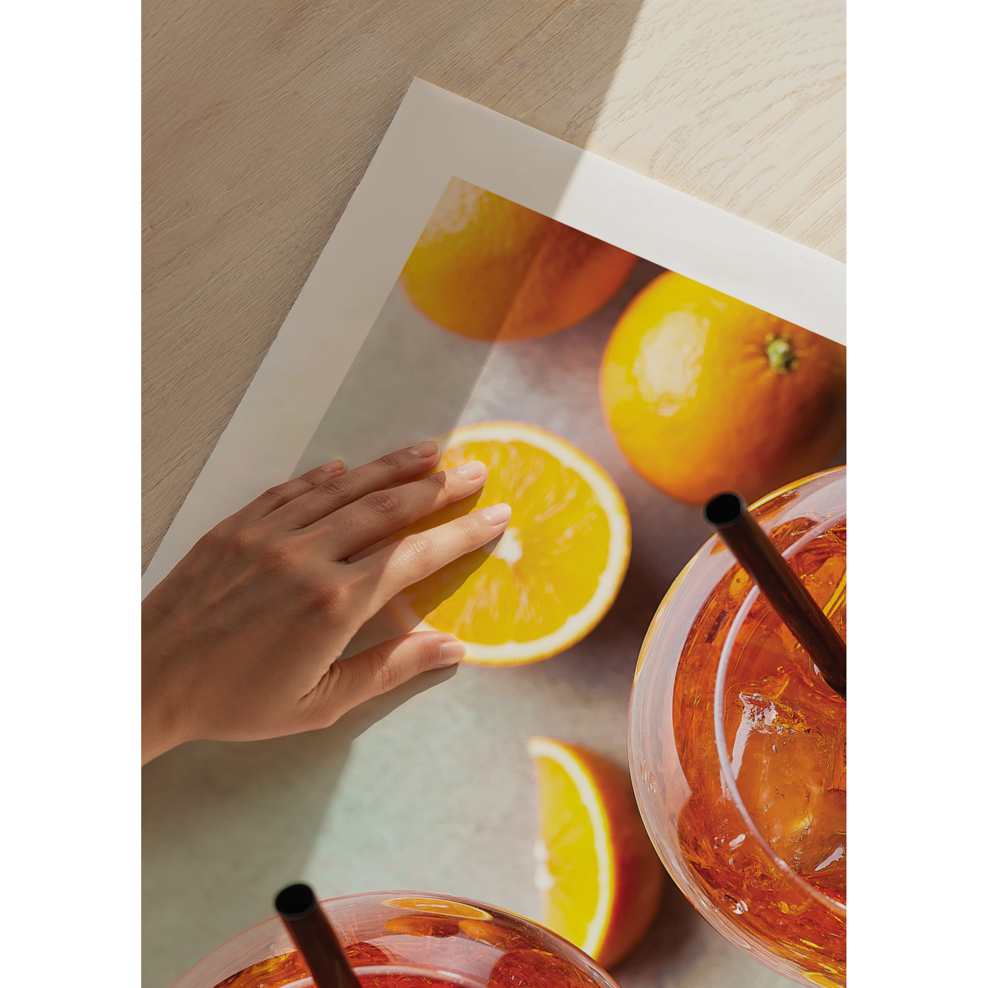 Poster Gallerix Aperol Spritz Cocktail And Oranges