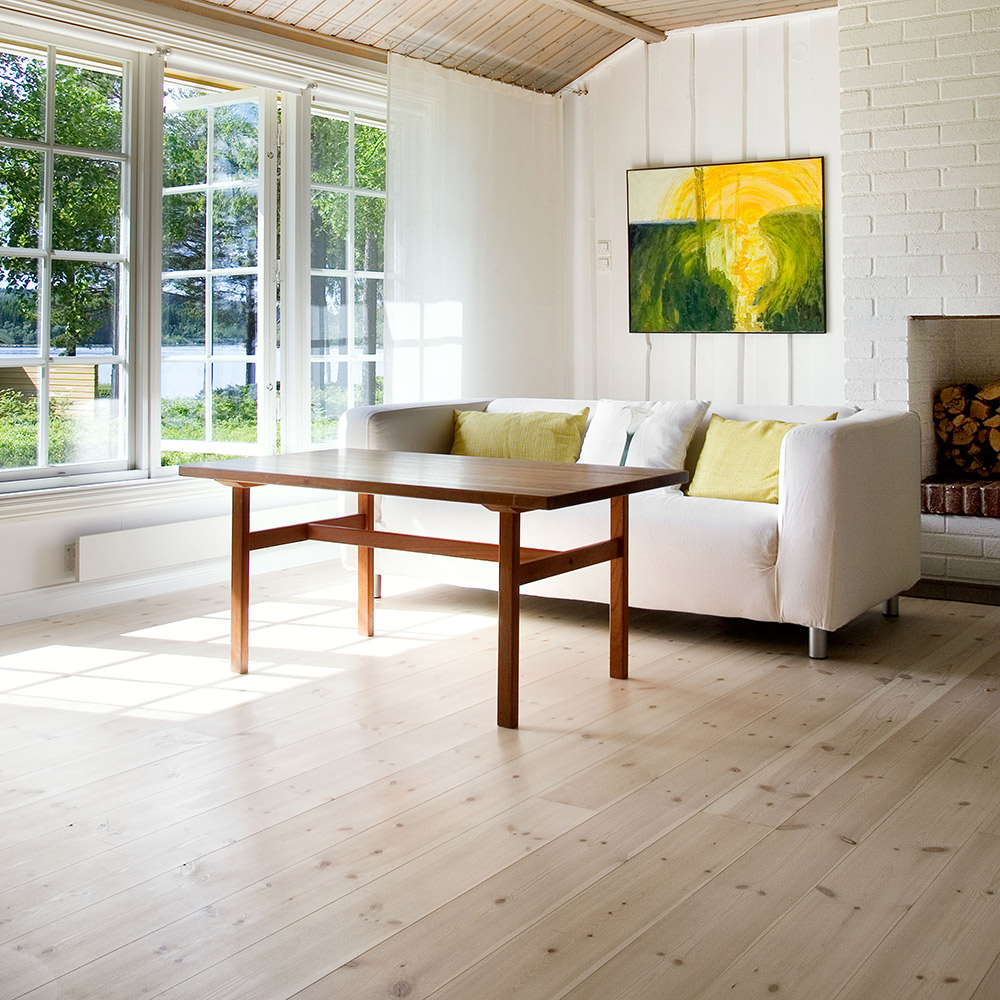 Trägolv Modern Hårdvaxoljad Natur Furu, Plank - 25x135 mm 135x25 mm