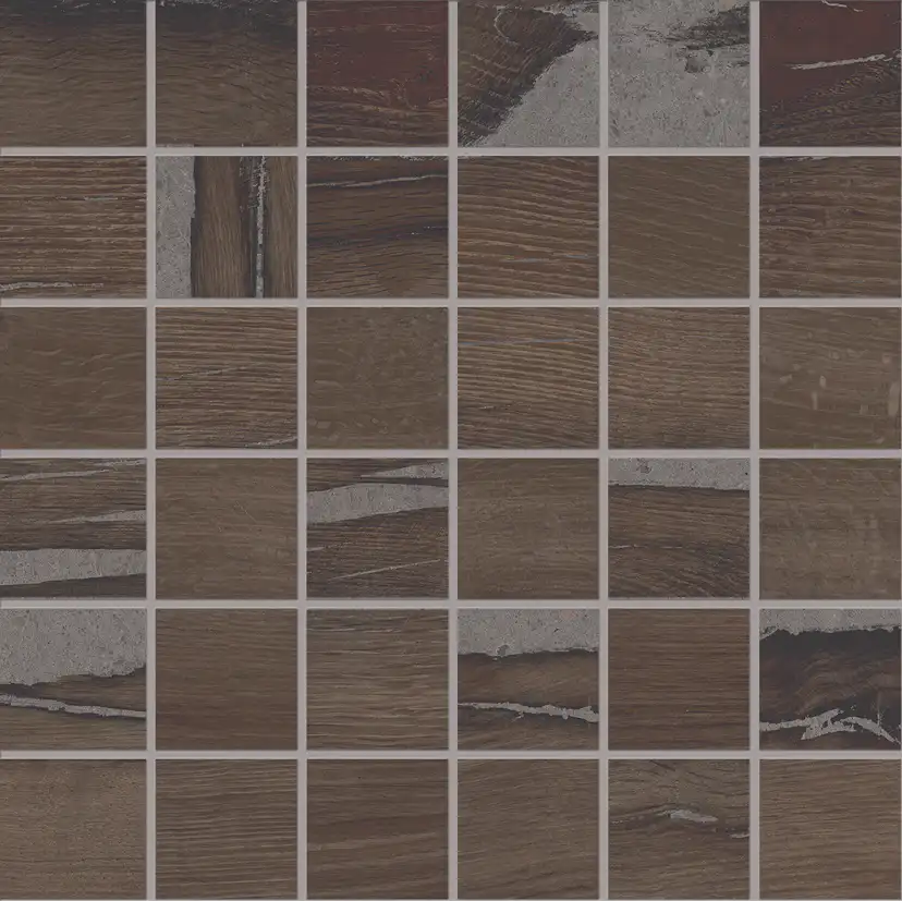 Mosaik Lhådös Trentino Bruciato mosaik 5x5 cm
