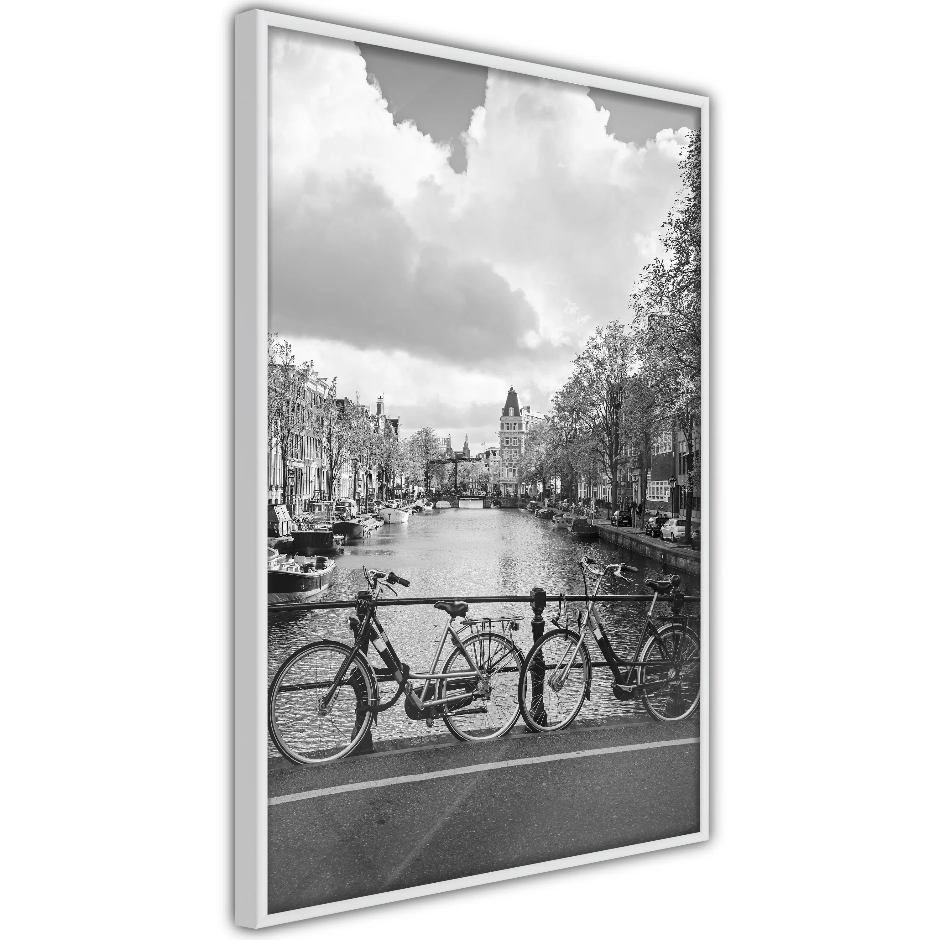 Poster Artgeist Affisch Bikes On Bridge