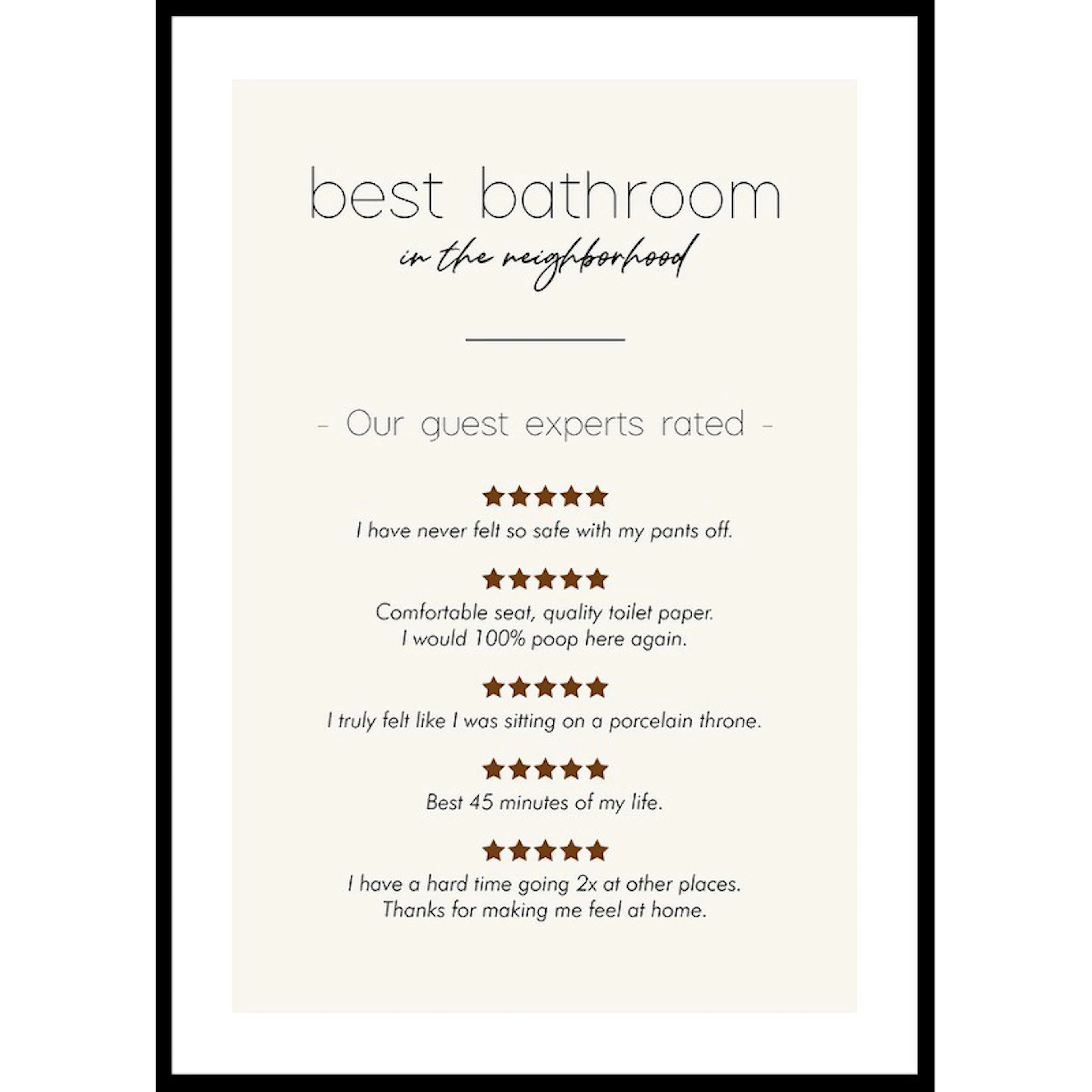 Poster Gallerix Best Bathroom