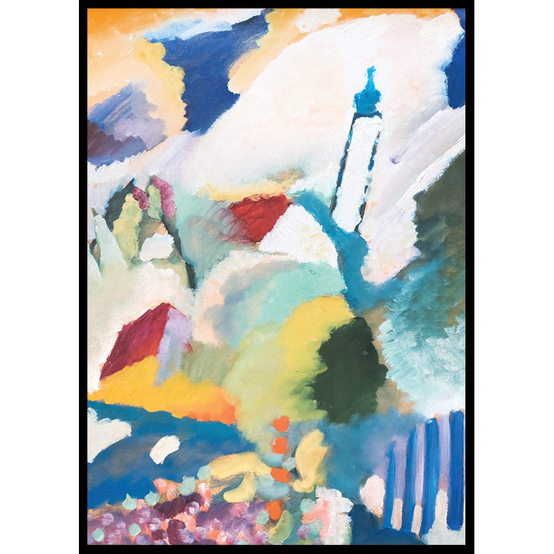 Poster Gallerix Murnaus Mit Kirche By Wassily Kandinsky