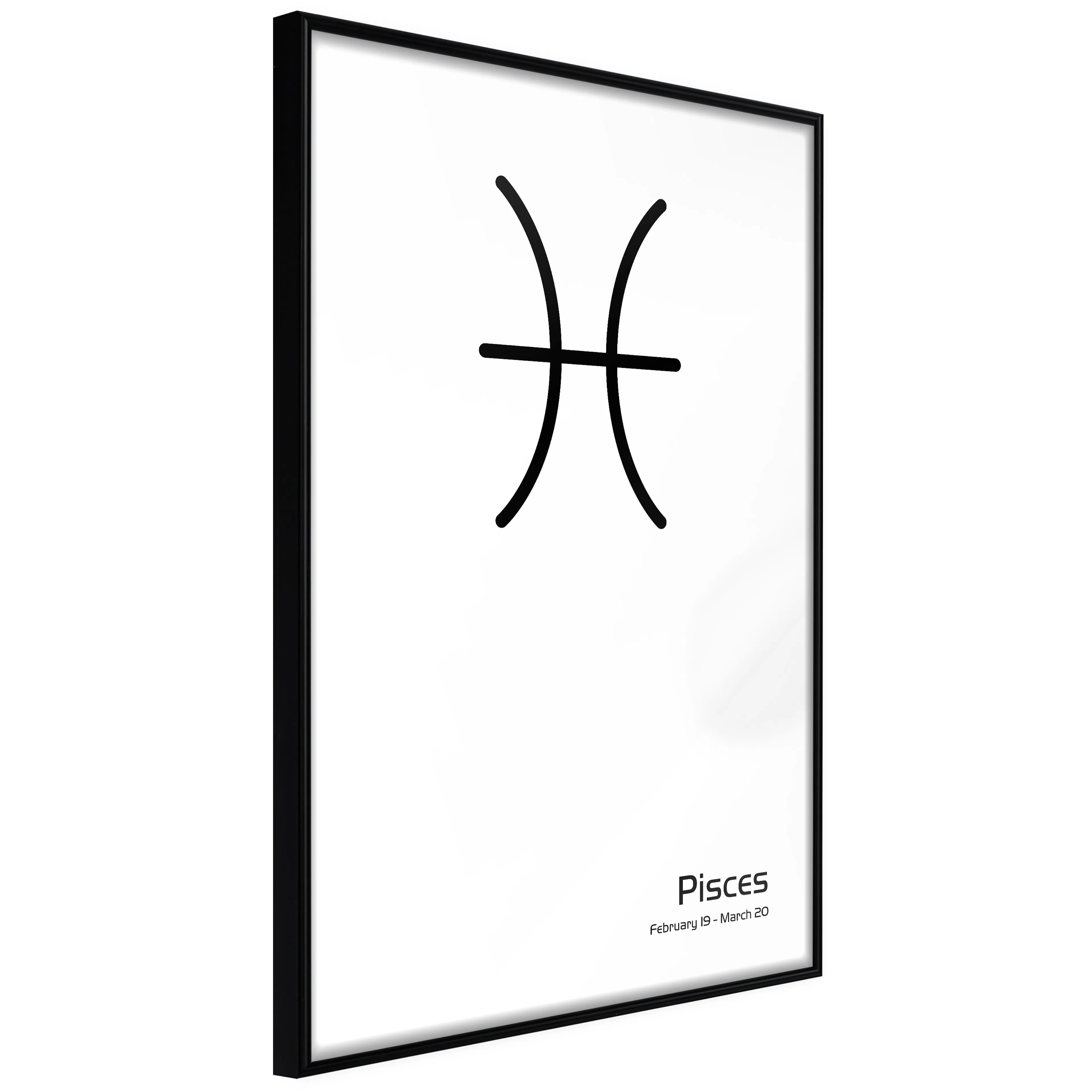 Affisch - Pisces [Poster] 40x60 Svart ram, 40x60 cm