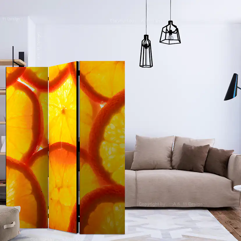 Rumsavdelare Skärmvägg Arkiio Orange Slices 135x172 cm