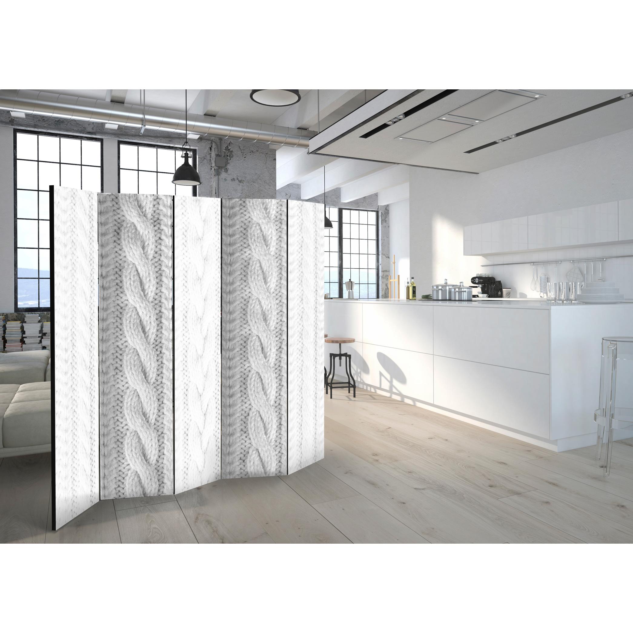 Rumsavdelare Arkiio White Knit II 225x172 cm