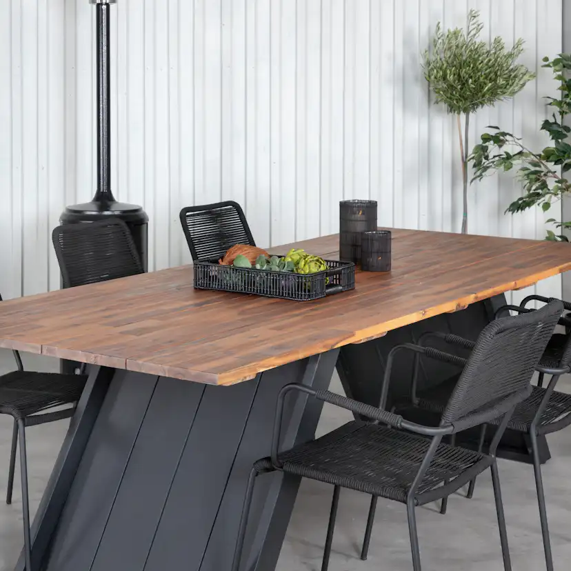 Matgrupp Venture Home Doni med 6 Lumi Karmstolar