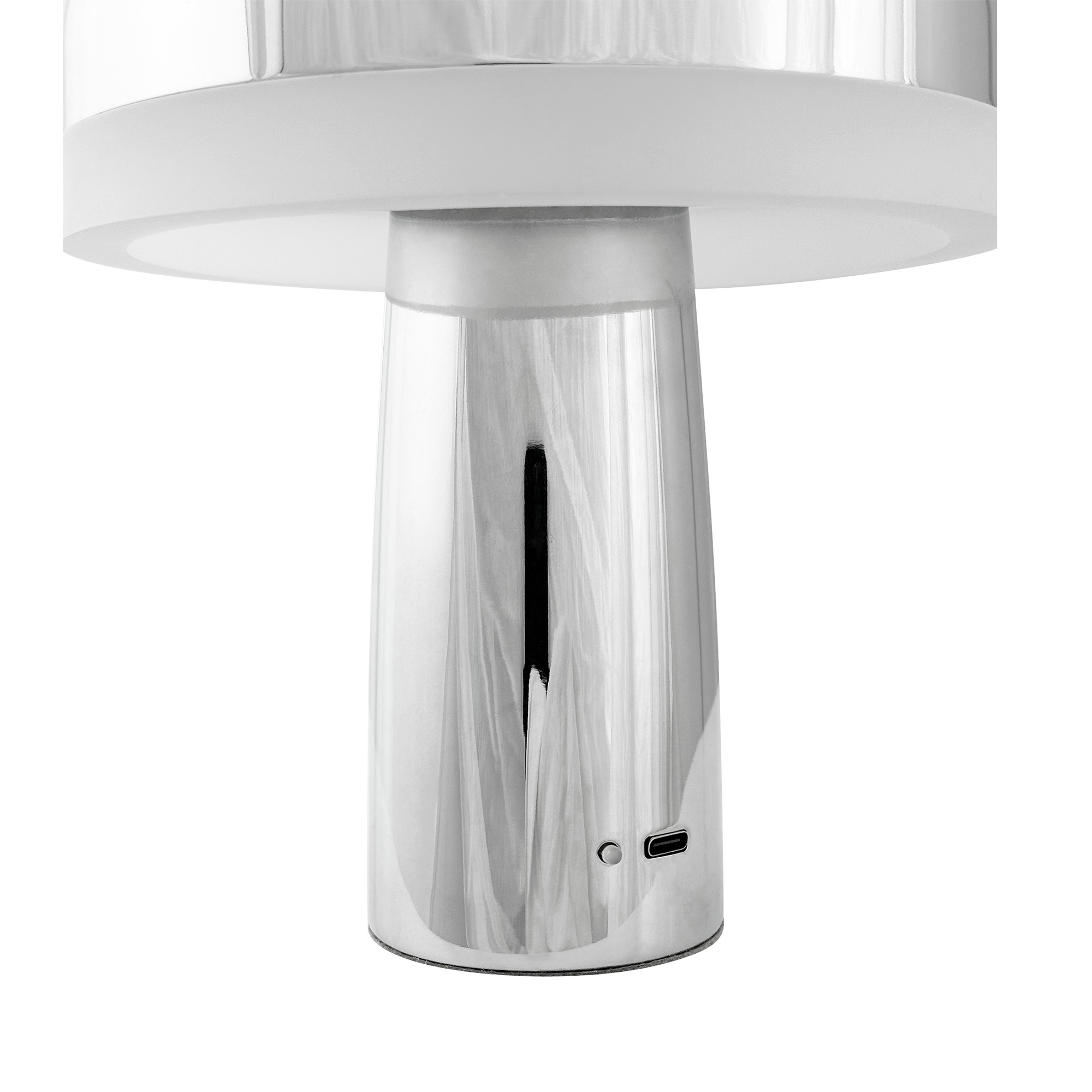 Portabel Bordslampa Dyberg Larsen Porter LED Uppladdningsbar Krom