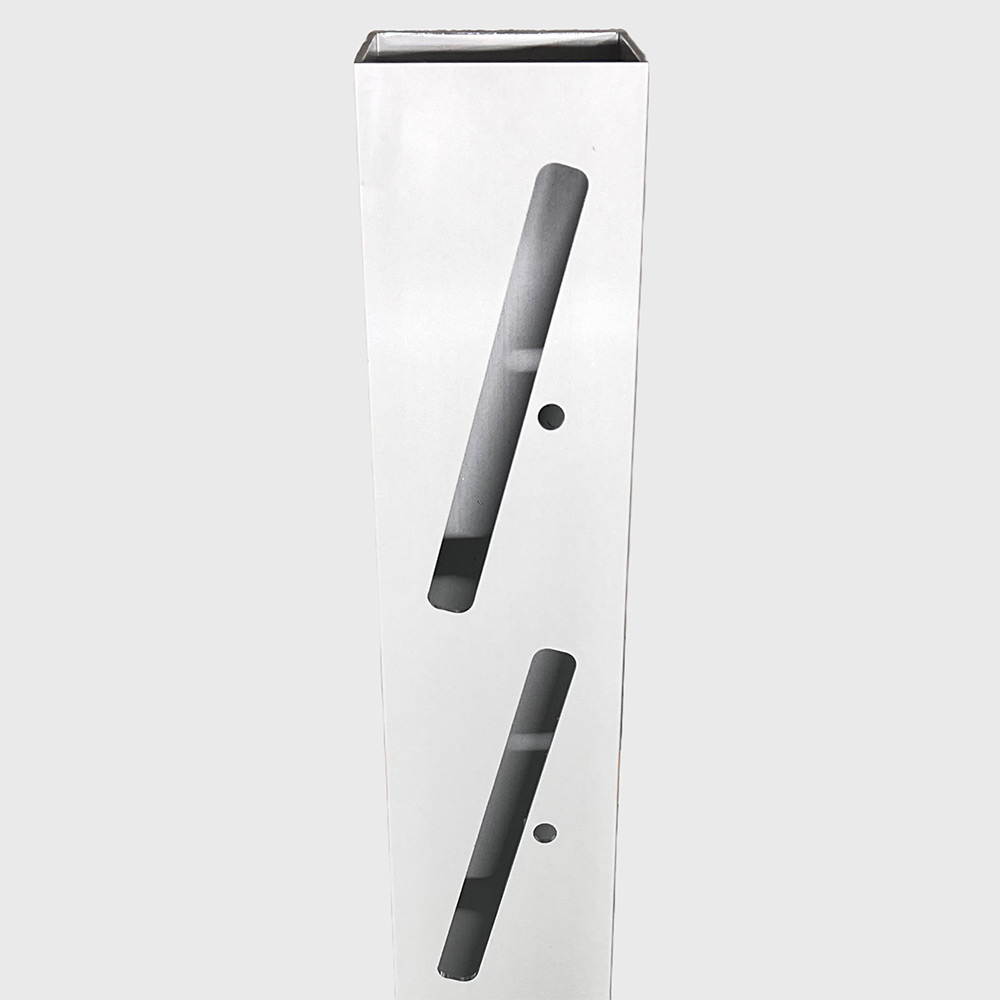 Staketstolpe Woodplastic 745mm Ändstolpe Vänster NATURGRÅ Höjd: 745 mm Vänster Naturgrå