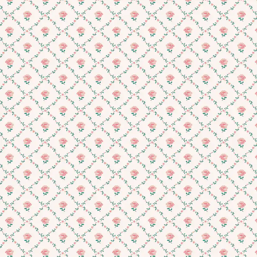 Tapet Laura Ashley Kate Coral Rosa 122766