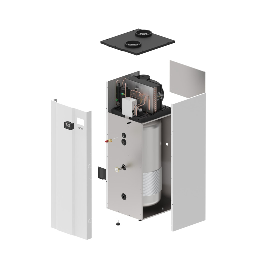 Värmepumpsberedare Indol EcoHeat 200FW4R2 Wifi-Ansluten 200L