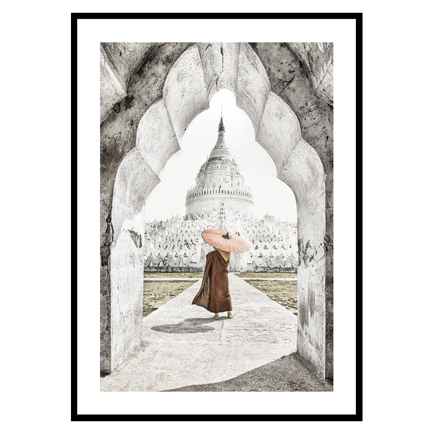 Poster Gallerix Holding Umbrella