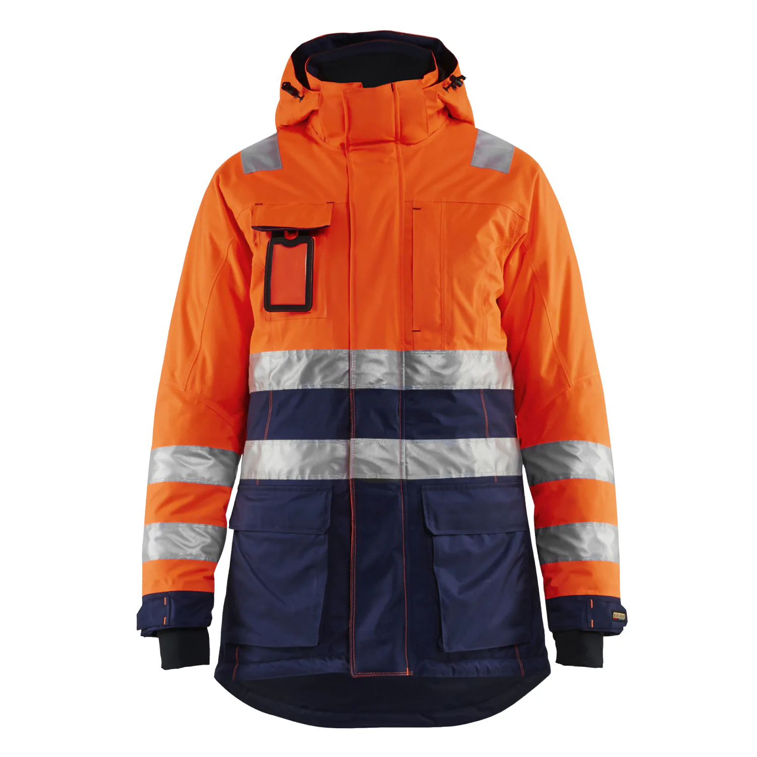 Varselorange/Marinblå