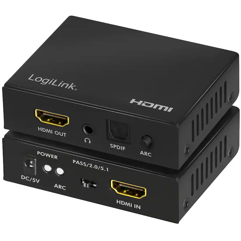 HDMI Audio extractor LogiLink 2/5.1CH 4K ARC HDR SPDIF