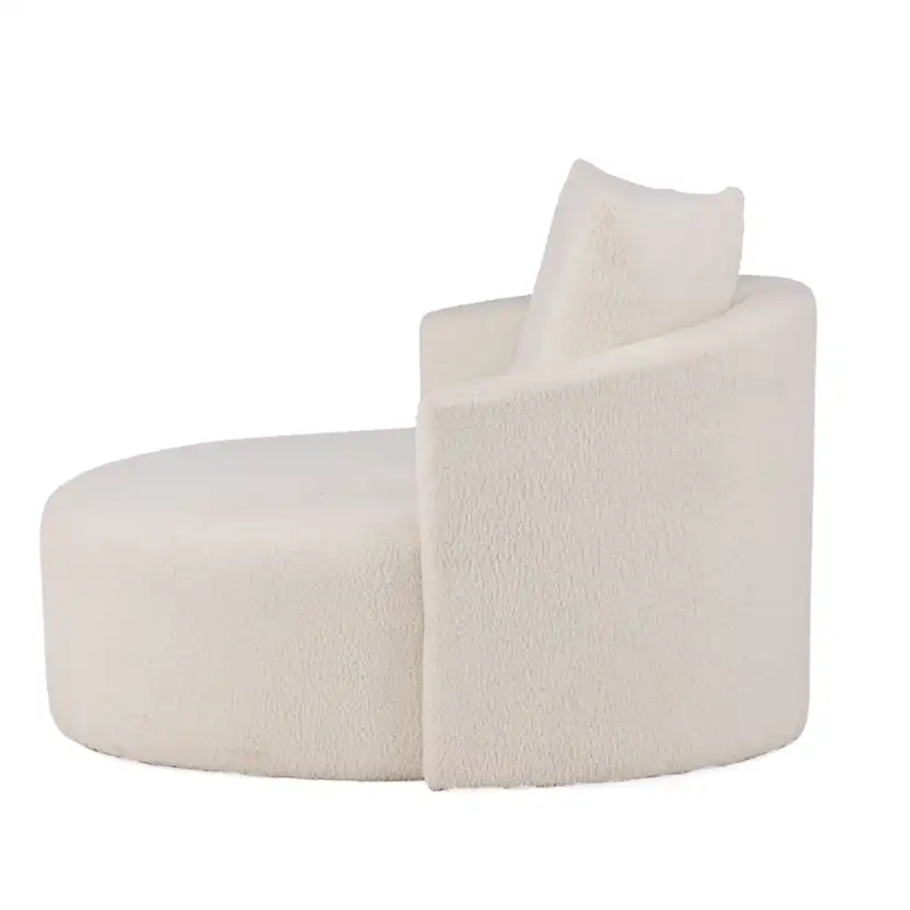 2-sitssoffa Venture Home Kelso Vit Helklädd Teddytyg