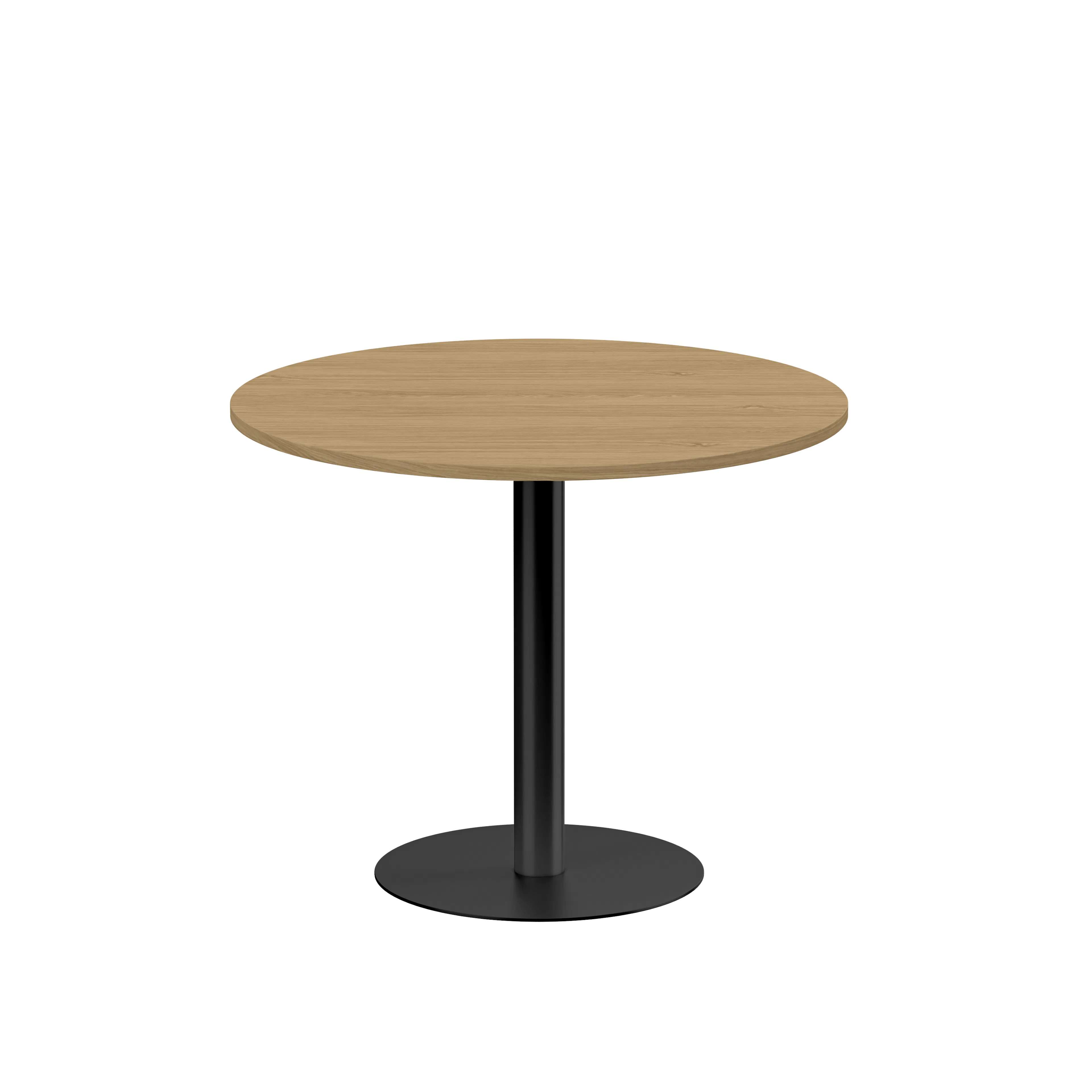Pelarbord diam 900 H720 eklaminat/svart Ek/Svart