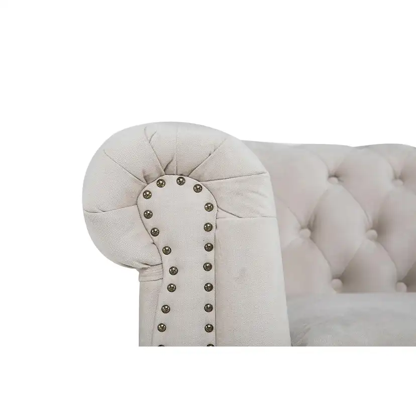 Chesterfield Deluxe 3-sits Soffa Beige