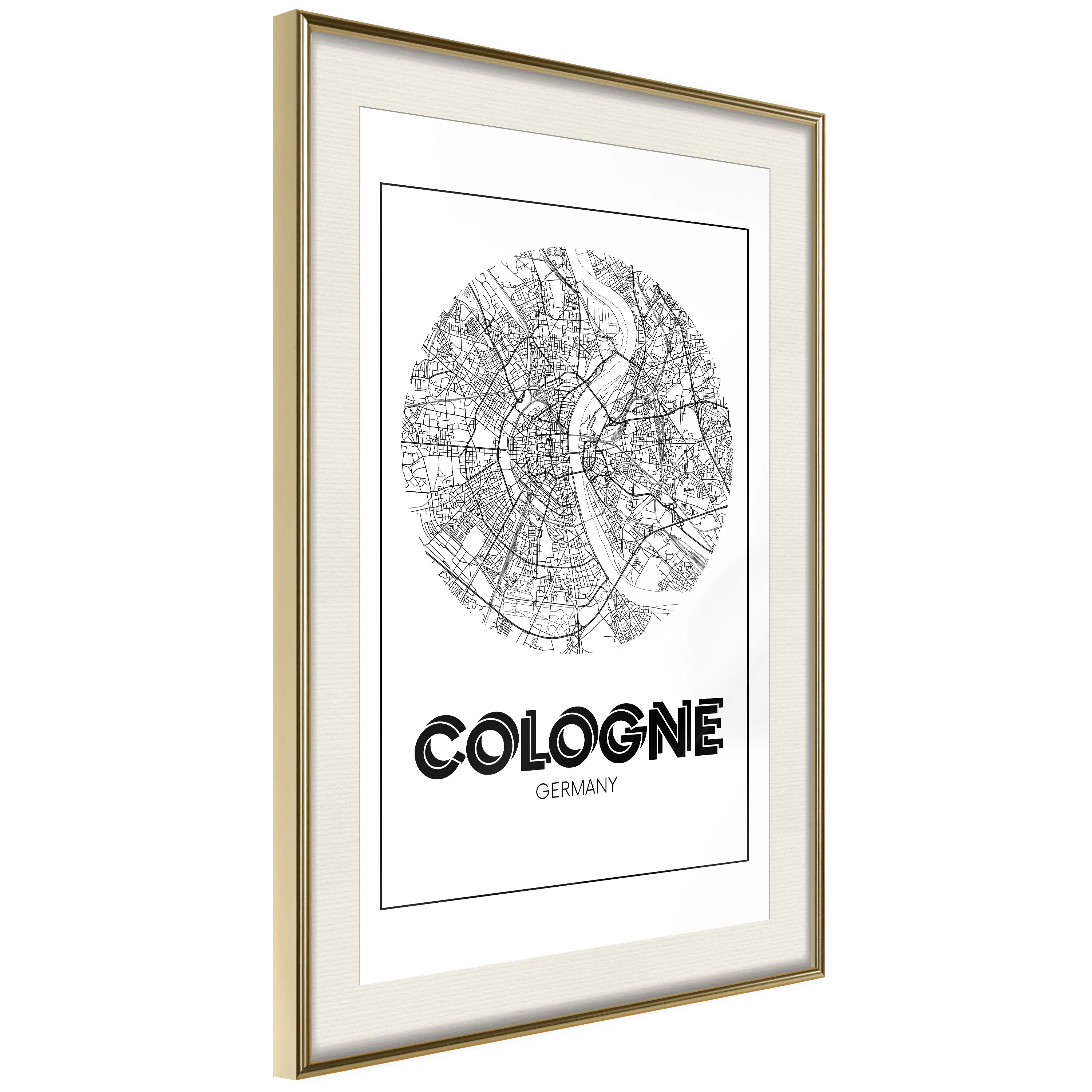 Poster Artgeist Affisch Retro Cologne