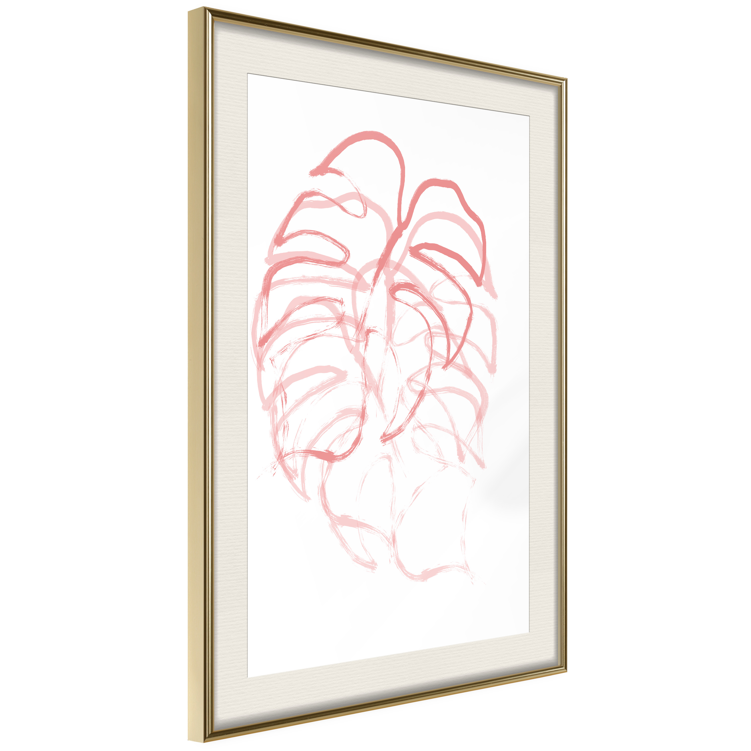 Affisch - Monster in Motion [Poster] 40x60 Guld ram med passepartout, 40x60 cm