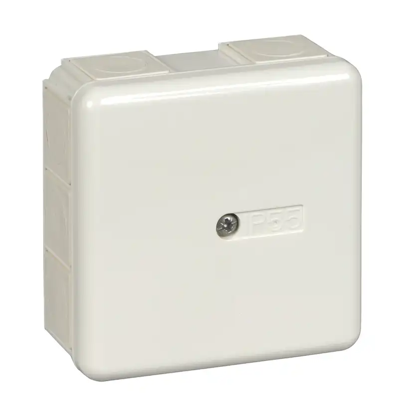 Kopplingsdosa Schneider Electric Mureva Utanpåliggande U56 med skruvfastsatt lock IP55 utan anslutningsplint