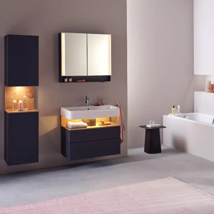 Tvättställsskåp Duravit Qatego med Tvättställ och Lucka