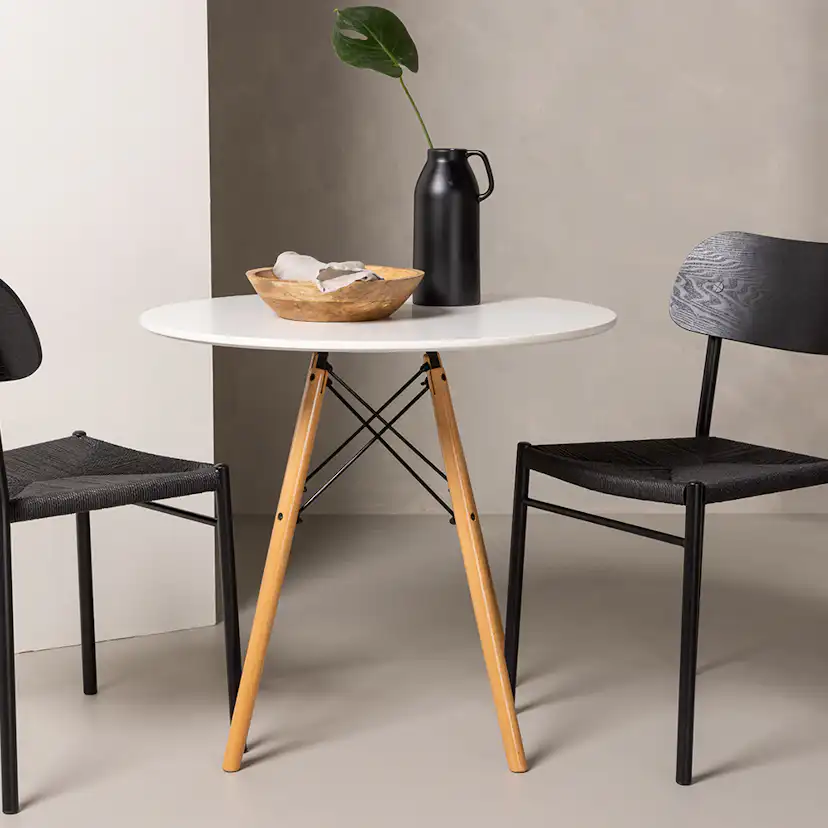 Matgrupp Venture Home Danburi Ø 60 cm med 2 Polly Stolar