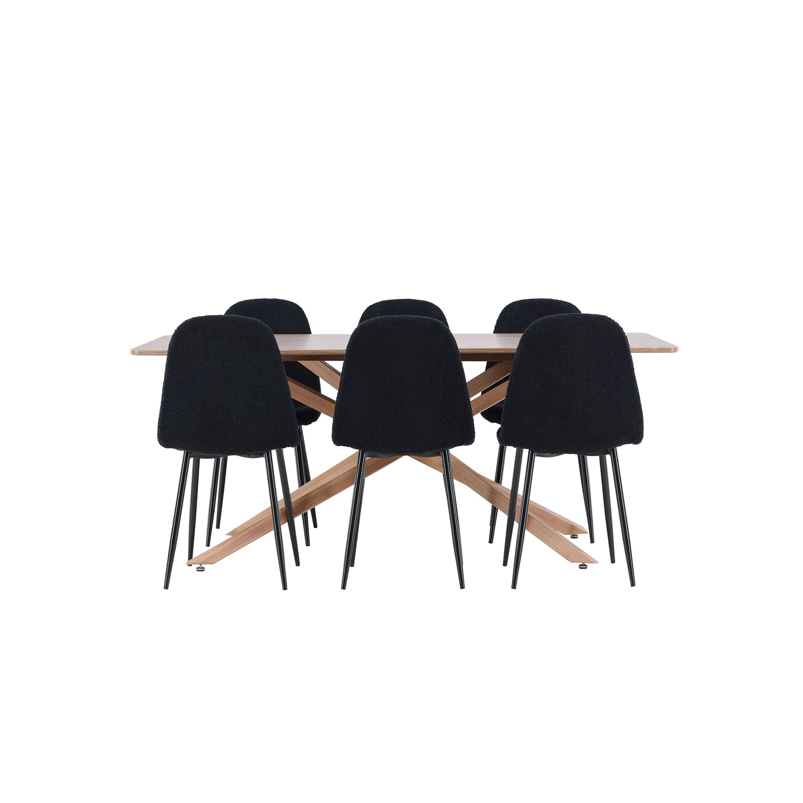 Matgrupp Venture Home Piazza 180 med 6 st Polar Stolar Teddy