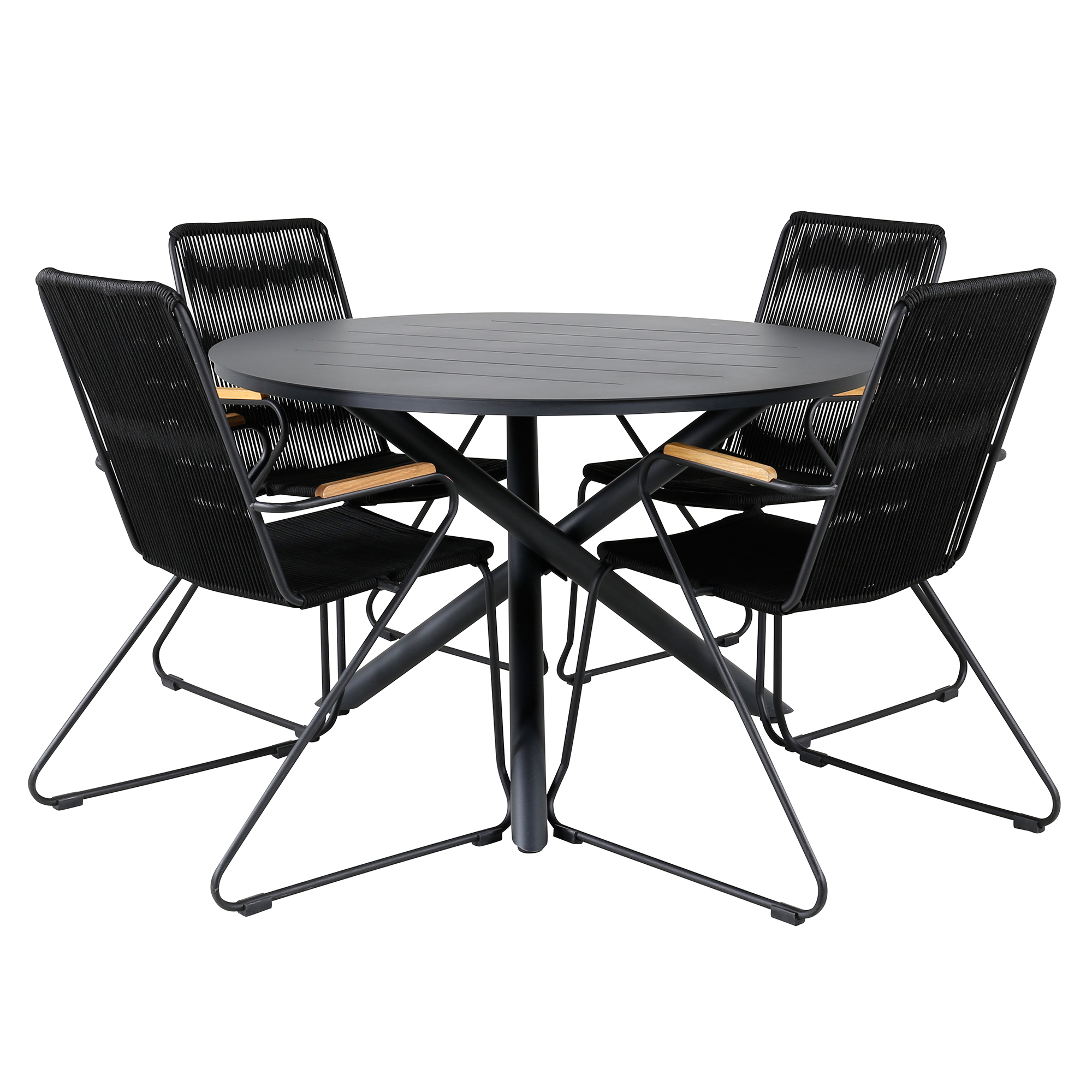 Matgrupp Venture Home Ande med 4 Boy Matstolar