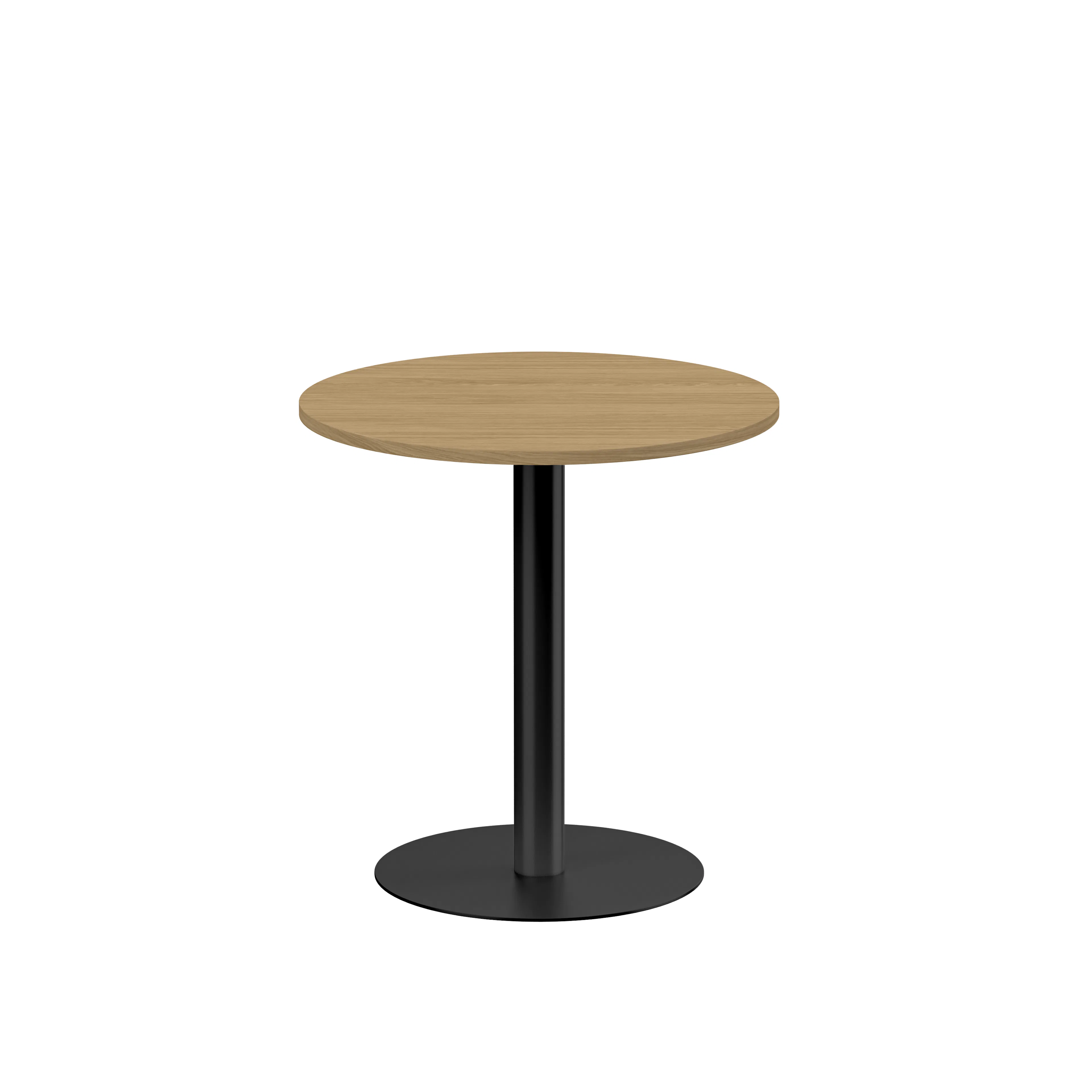 Pelarbord diam 700 H720 eklaminat/svart Ek/Svart